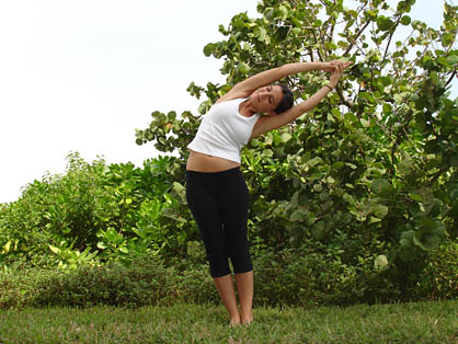 Bikram Half Moon Pose